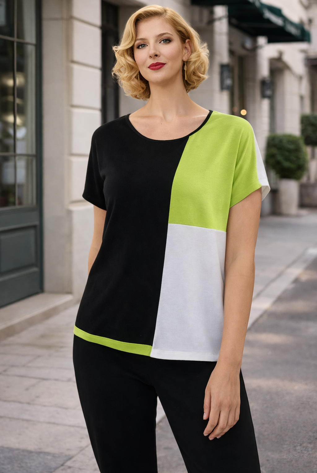 Joseph Ribkoff Color Block Tunic | Unique Apparel USA