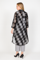 IC COLLECTION Sheer Polka Dot Jacket-4950J