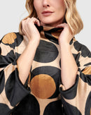 ALEMBIKA Aya Velvet Trapeze Top Eclipse AT720E - Luxe Velvet Tunic