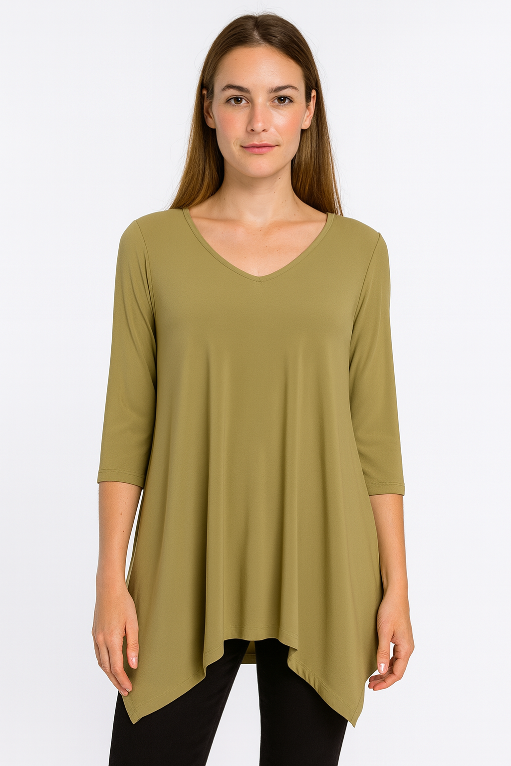 Alisha D V-Neck Tunic Top-ADT-05A