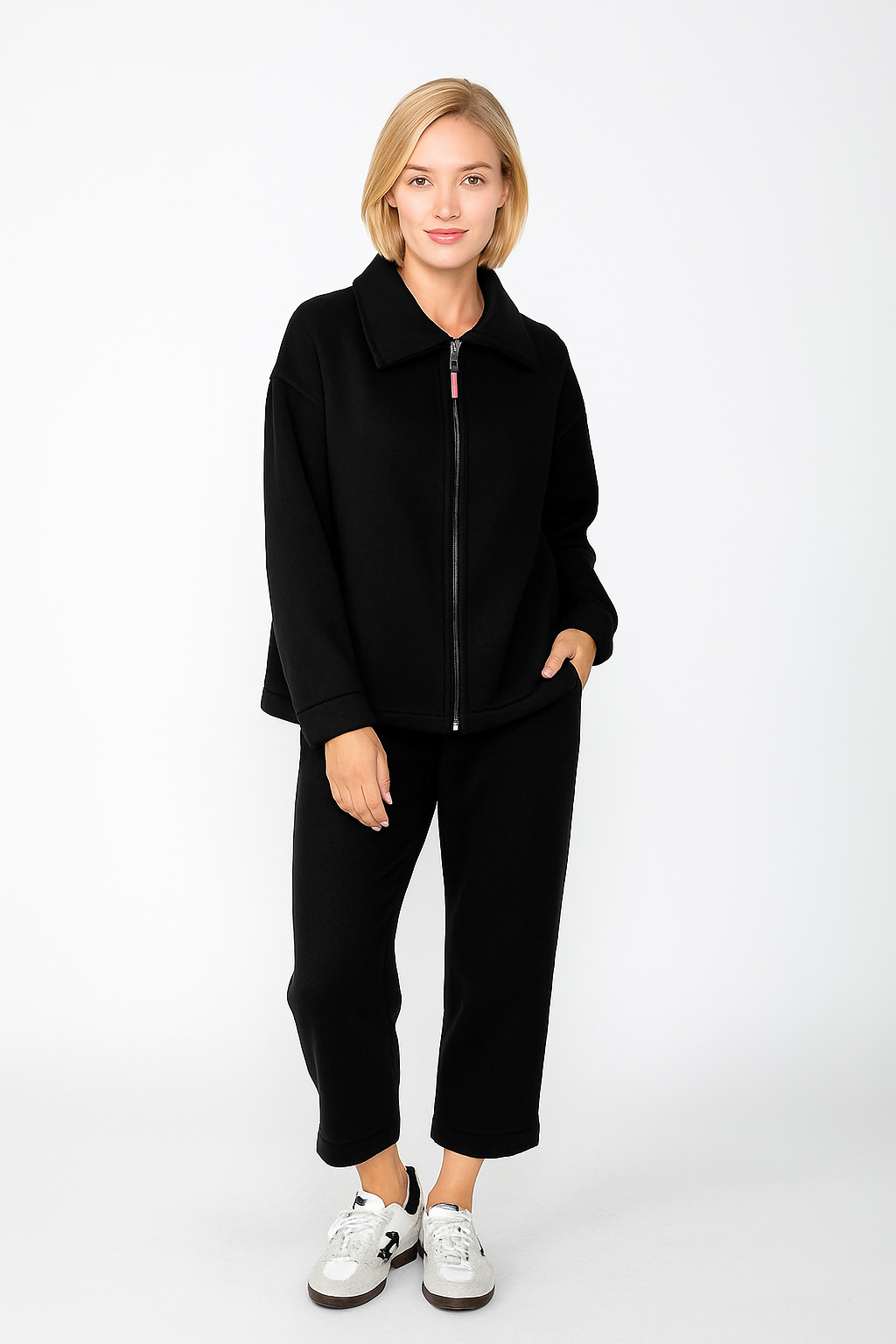 IC Collection Scuba Zip Up-C1049J