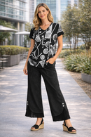 Jess & Jane Dolman Cap Sleeve Top-60-2192-ARTSKOOL