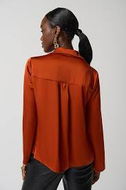 Joseph Ribkoff Tandoori Satin Top-233136