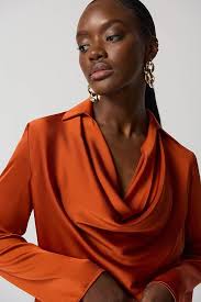 Joseph Ribkoff Tandoori Satin Top-233136