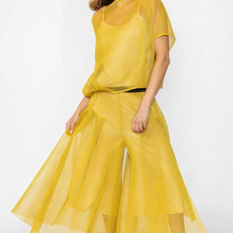 IC Collection Wild Leg Pant 7663P - Wide Leg Palazzo Trousers