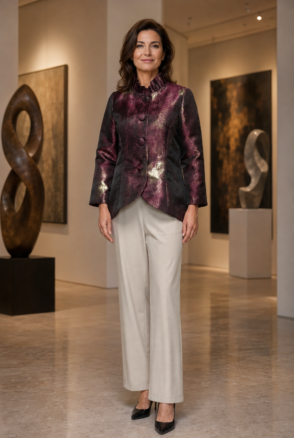 IC Collection Stand Collar Jacket-7188J