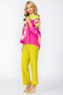 IC Collection One Button Floral Jacket-7887J