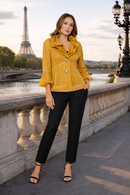 IC Collection Double Wire Collar Jacket-7697J