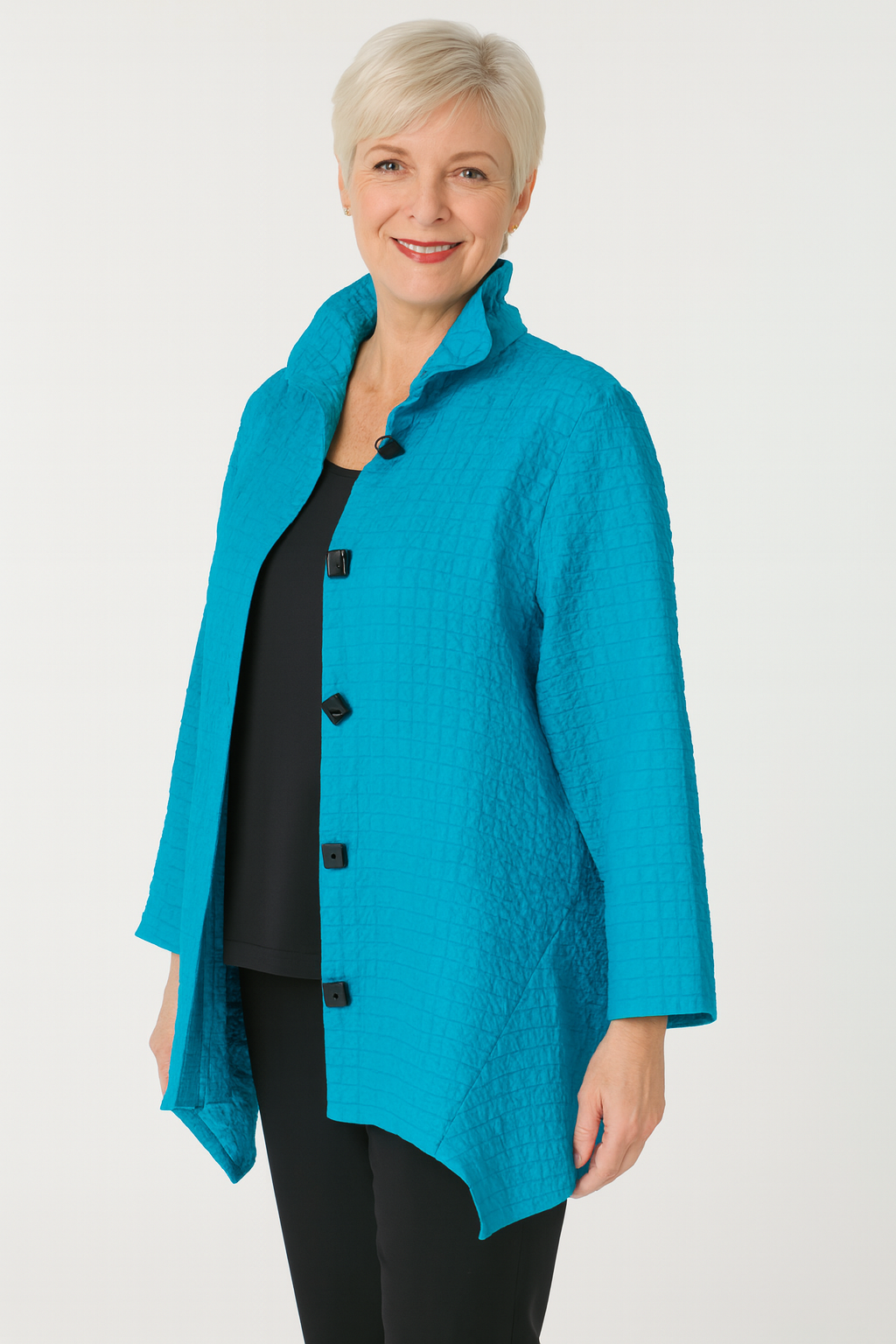 IC Collection Wire Collar Jacquard Jacket-IC-6930J