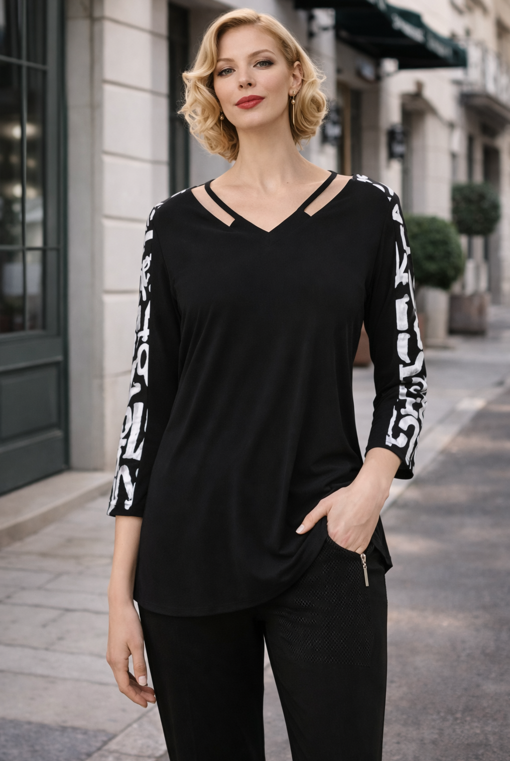 Joseph Ribkoff Graffiti Tunic | Unique Apparel USA