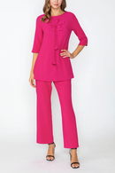 IC Collection Soft Petal Tie-Front Top-7829T