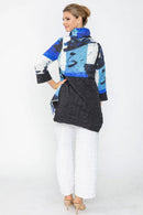 IC Collection Front Zipper Blouse-7851T-B