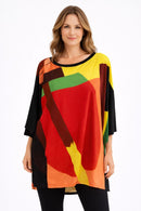 Eva Varro Square Banded Tunic-T12565X