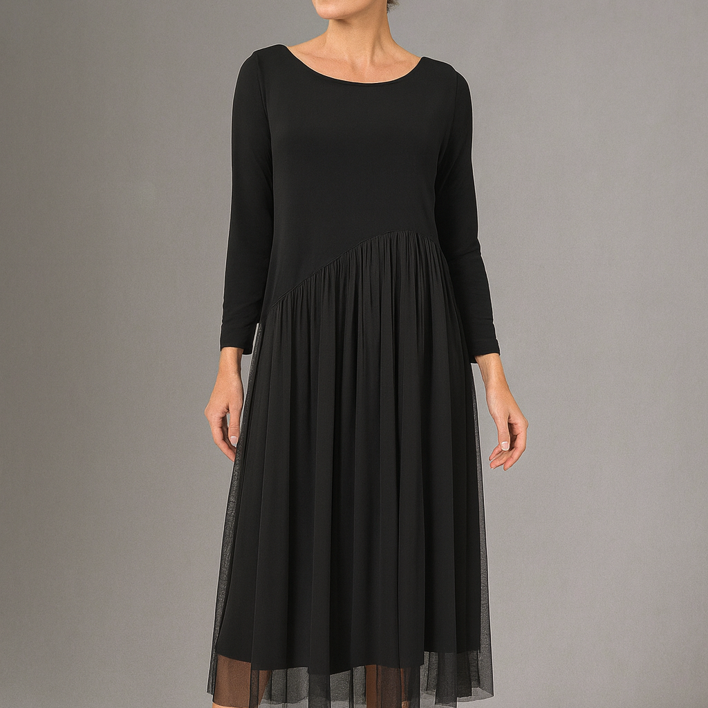 Mesh Skirt Dress-IC-6446D