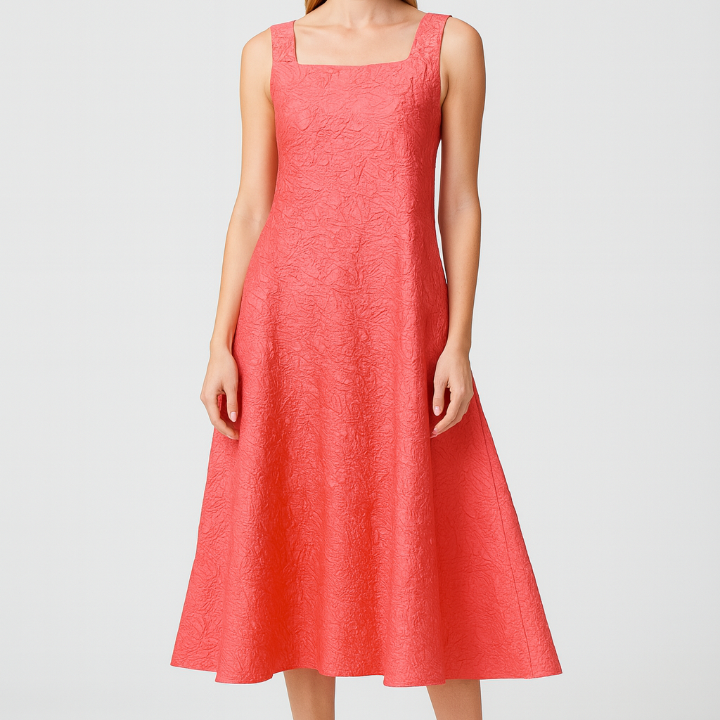 IC Collection Ruffle Sleeveless Dress 6447D