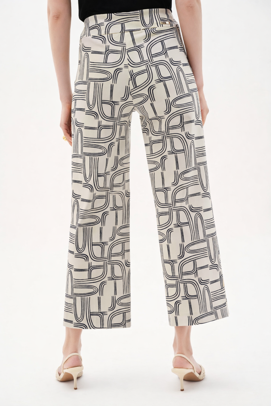 Joseph Ribkoff Millennium Geometric Print Wide Leg Pants-262048