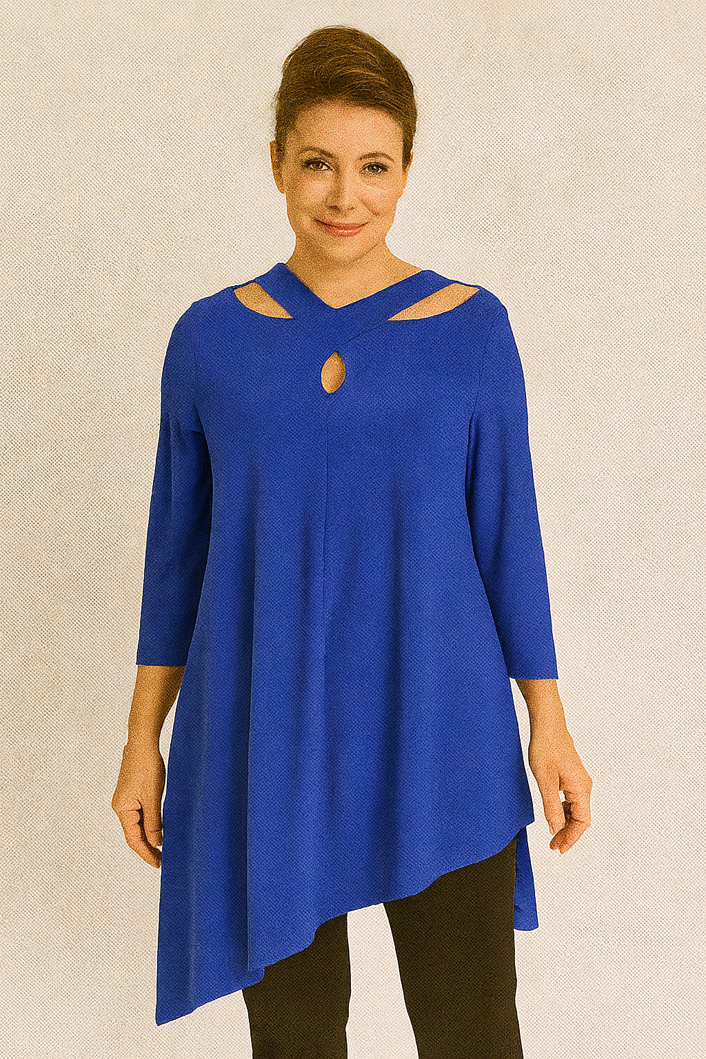 IC Collection Crisscross Front Tunic- IC-2251T