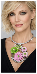 Jeff Lieb Floral Wire Necklace-33599