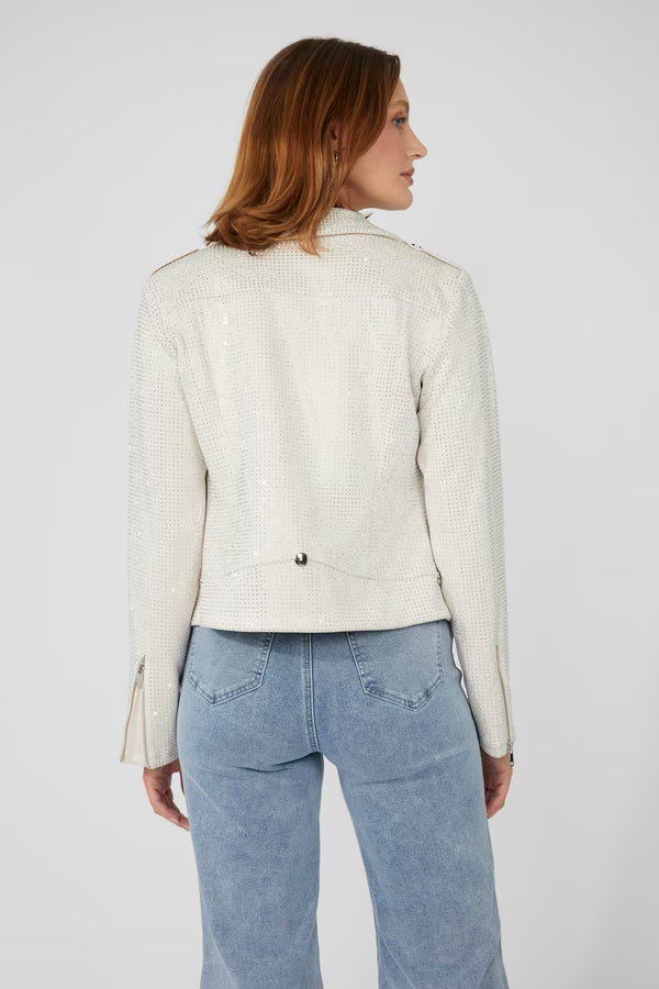 Frank Lyman Champagne Rhinestone Jacket-243444U