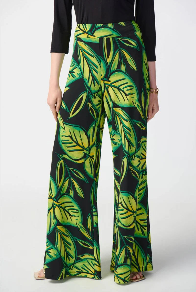 Joseph Ribkoff Tropical Leaf Pant | Unique Apparel USA