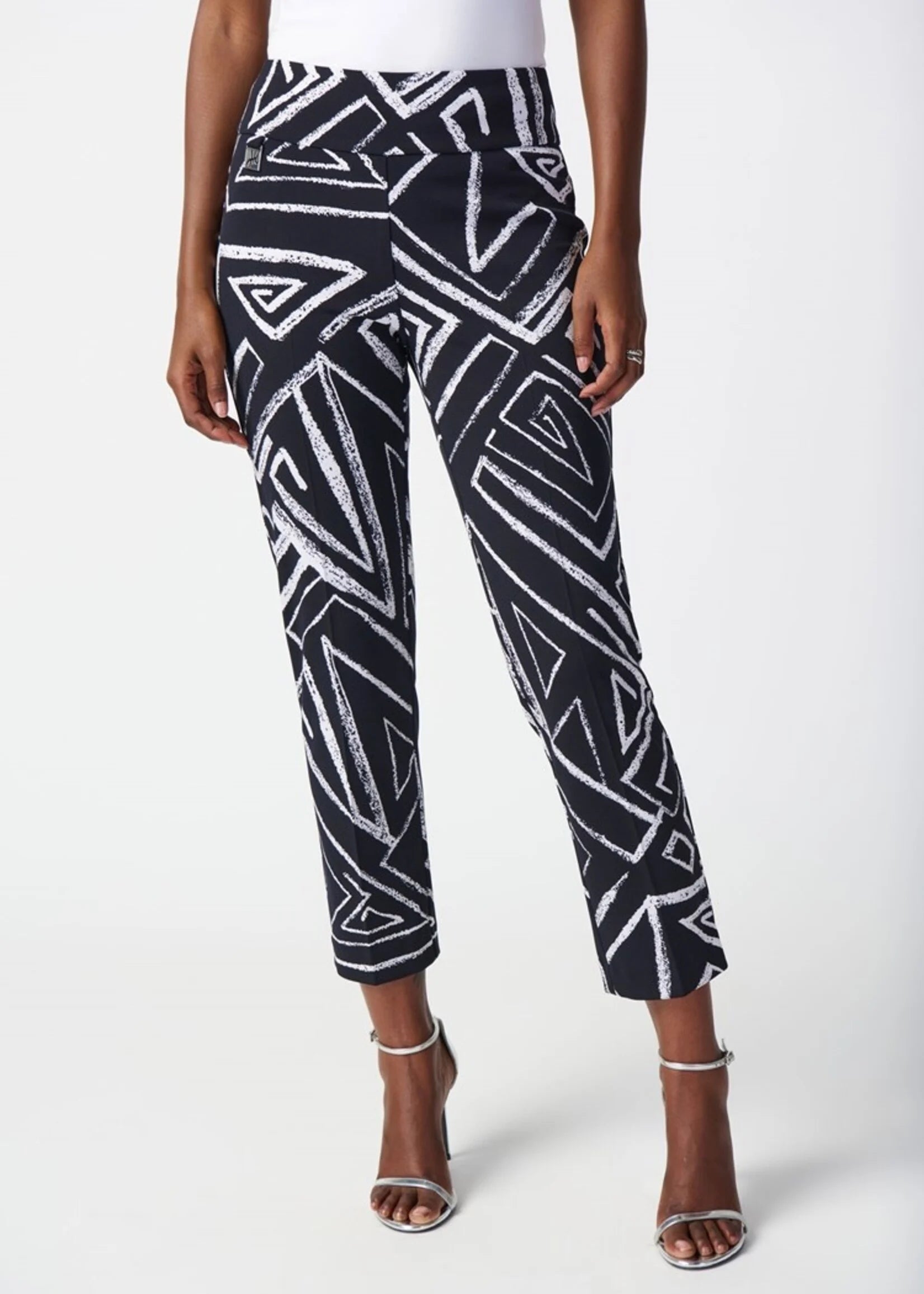 Joseph Ribkoff Geometric Print Silky Pull-On Pants-241271