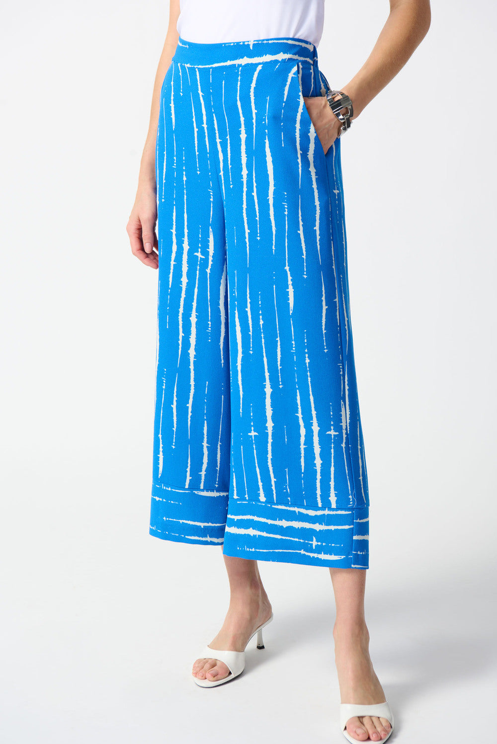 Joseph Ribkoff Abstract Print Wide Leg Pants Style-JR-242047