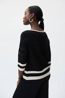 Joseph Ribkoff Striped 3/4 Sleeve Top-231937