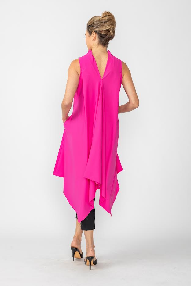 Cowl Neck Sleeveless Drape Top-7056D-DUP