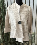 IC Collection Asymmetric One Button Jacket- IC-2643J