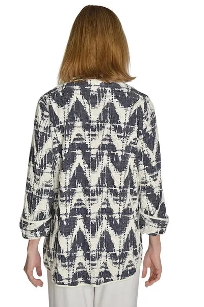 IC Collection Printed Asymmetric Jacket- IC-2268J