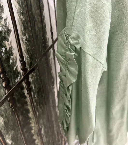 IC Collection Linen Zipper Top-IC-1474J