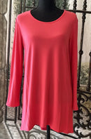 By JJ Sleeve Button Down Round Neck Top-IT-166