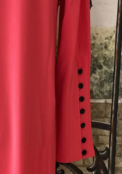 By JJ Sleeve Button Down Round Neck Top-IT-166