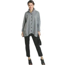 IC Collection Gingham Button Down Top-IC-8423B-B