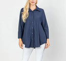 IC Collection Button Down Pradda Top-IC-3778B