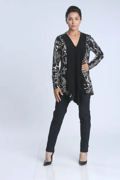IC Collection V-Neck Print Tunic | Unique Apparel USA