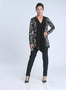 IC Collection V-Neck Print Tunic-IC-4115T