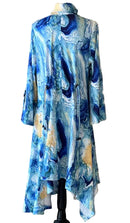 Lindi Watercolor Asymmetric Long Jacket/Dress-J4222-5