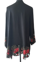 Gardy Chic Floral Stitch Open Jacket-4110