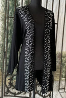 Gardy Rhinestone Geo Pattern Open Jacket-693