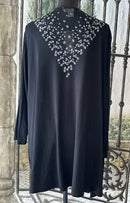 Gardy Rhinestone Geo Pattern Open Jacket-693