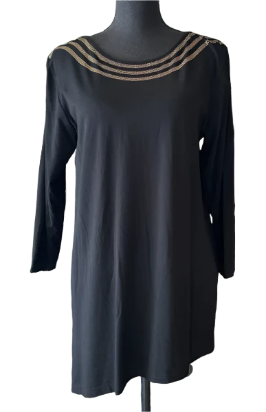 Gardy Dazzling Collar Long Sleeve Top-8987