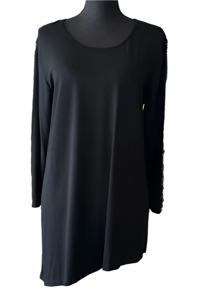 Gardy Rhinestone Lined Long Sleeve Top-8988