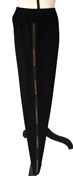 Gardy Rhinestone Striped Legging-7123