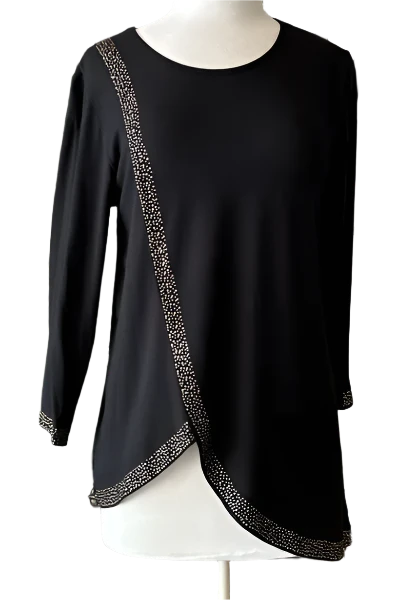 Gardy Rhinestone Lined Top-8990