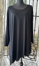 Gardy Rhinestone Lined Asymmetrical Tunic-8982