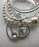 Jeff Lieb Pearls & Swarovski Necklace-c