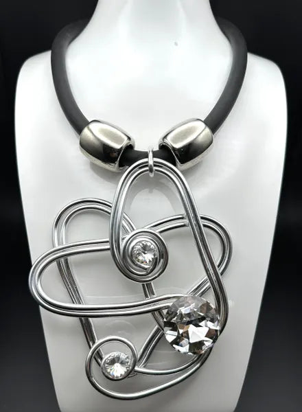 Jeff Lieb "Tangled Hearts" Necklace-20392