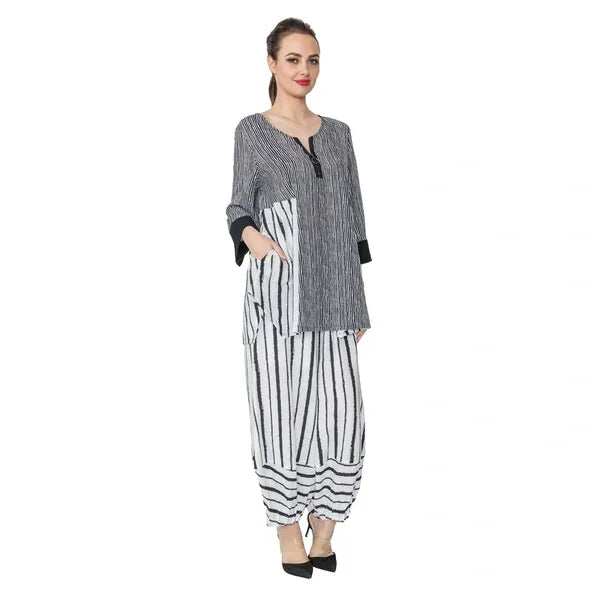 IC Collection Striped Tunic-IC-4197T