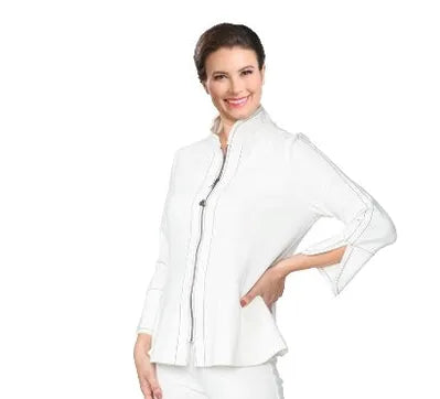 IC Collection Stitch Zip Front Jacket-IC-4345J